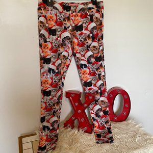 Tipsy Elves Christmas Kitty Leggings
